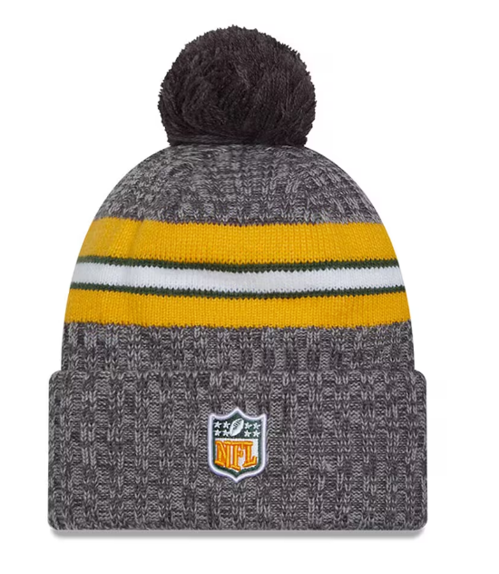 Green Bay Packers New Era 2023 Sideline Sport Knit Hat Gray