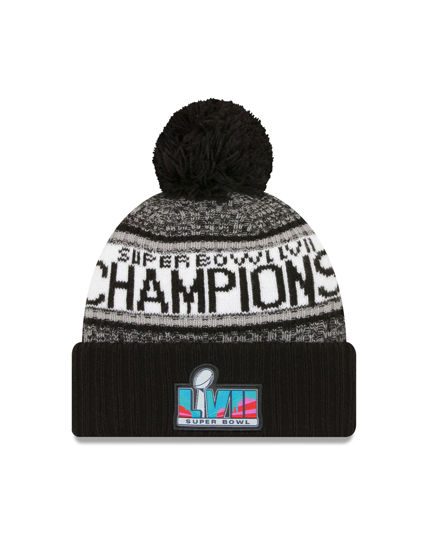 Kansas City Chiefs New Era Parade LVII Champ Knit Hat- Black