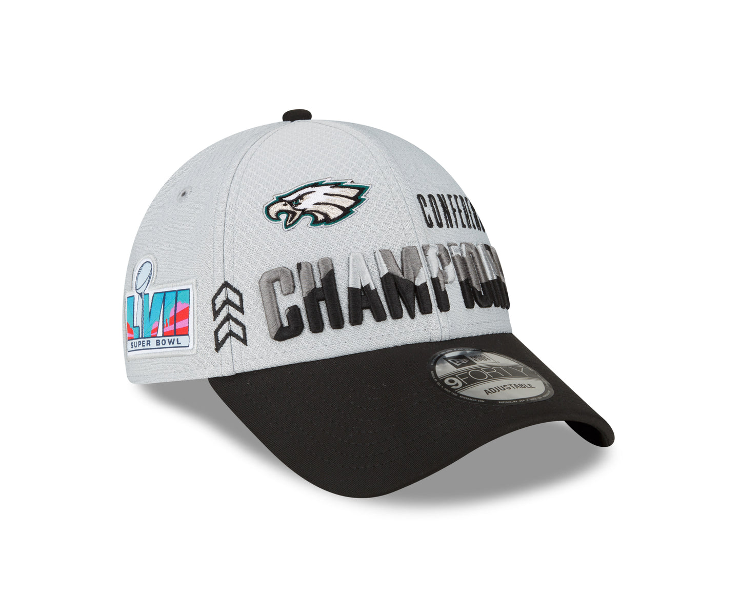 Philadelphia Eagles 2022 Conference Locker Room 9FORTY Adjustable Hat
