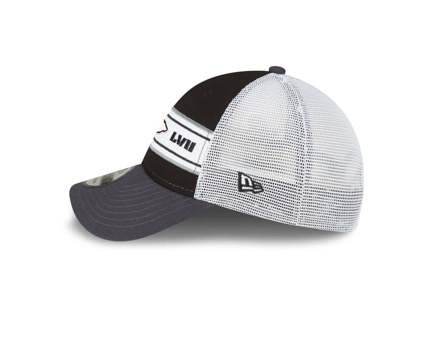 Kansas City Chiefs Super Bowl LVII 9FORTY Trucker Hat - Black