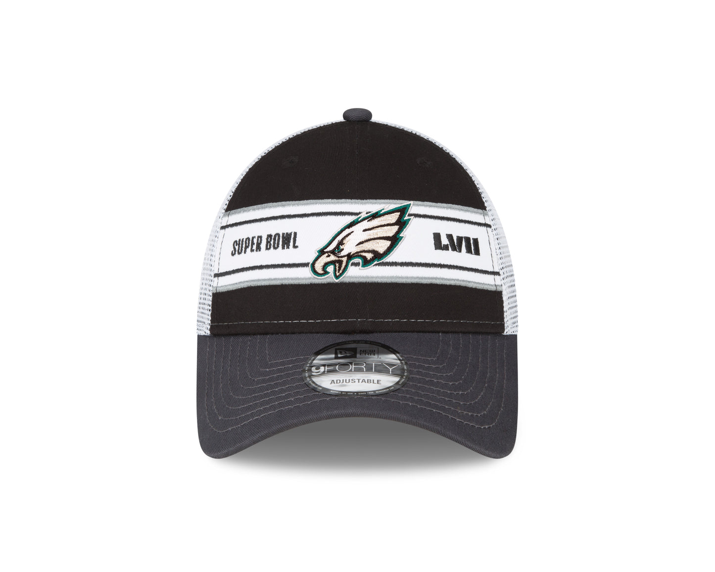 Philadelphia Eagles Going to Superbowl LVII 9FORTY Adjustable Trucker Hat - Black
