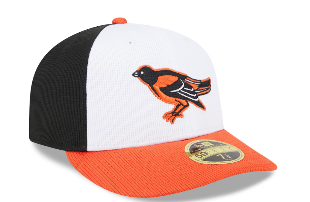 Baltimore Orioles New Era Batting Practice Low Profile 59FIFTY Fitted Hat - White