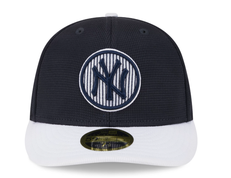 New York Yankees New Era Batting Practice Low Profile 59FIFTY Fitted Hat - Blue