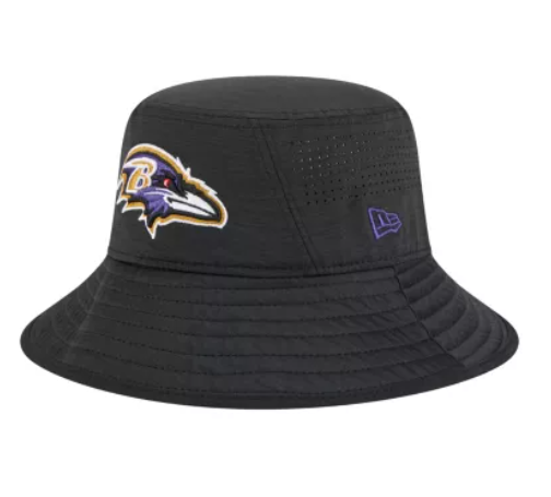 Baltimore Ravens New Era DIGI Stretch Bucket Hat- Black