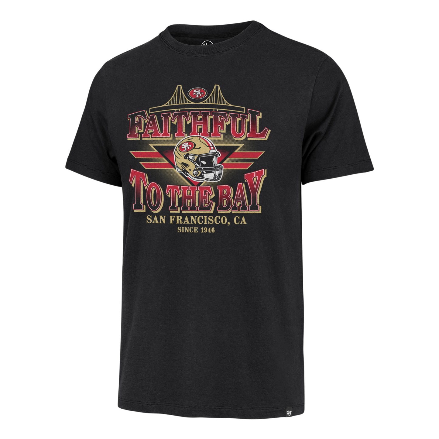 San Francisco 49ers Faithfull To The Bay Franklin Flint Black T-Shirt