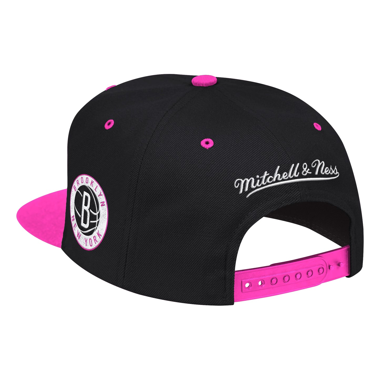 Brooklyn Nets Mitchell & Ness NBA Sweetheart Script Snapback Hat - Black