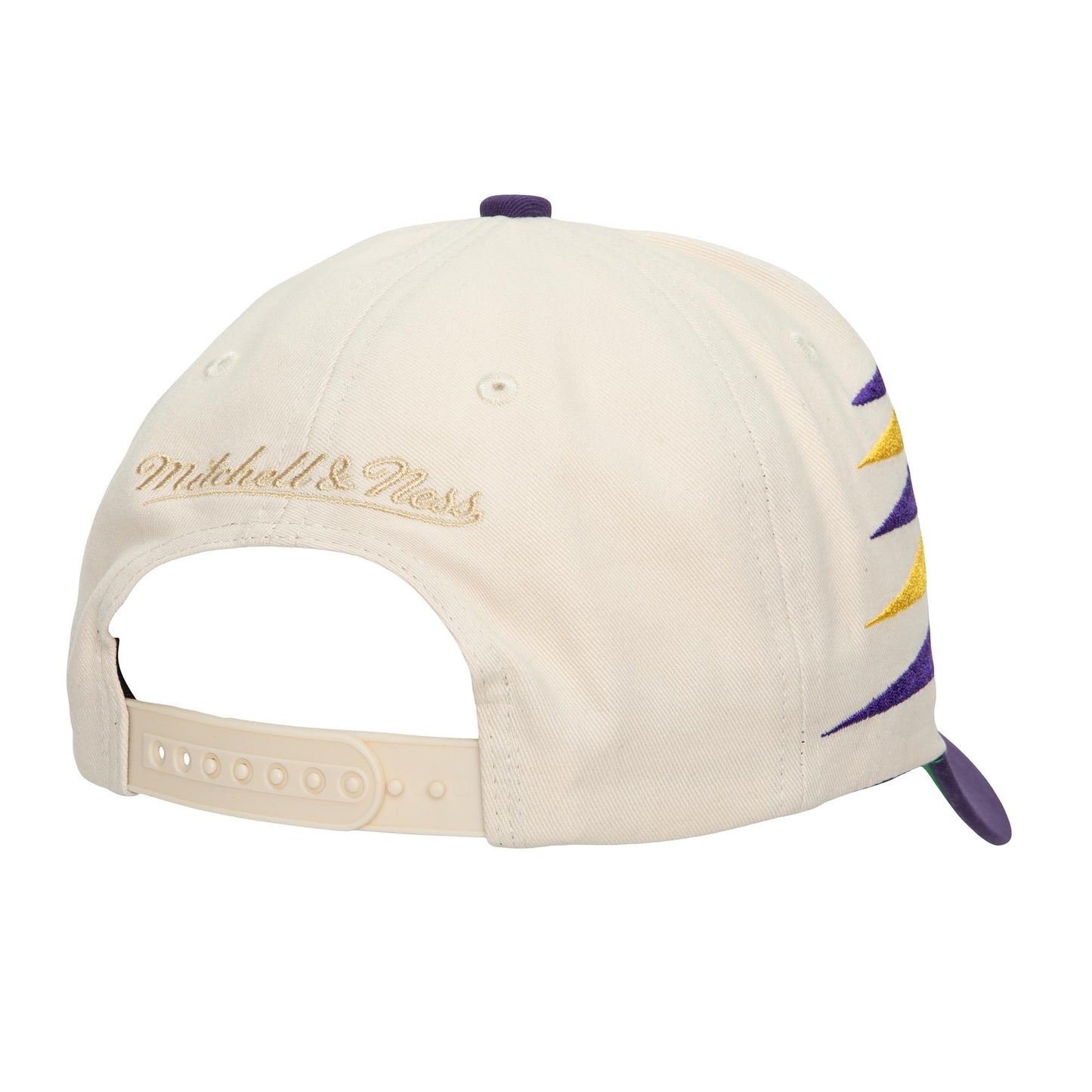 Los Angeles Lakers Mitchell & Ness Off White Diamond Pro Snapback Hat