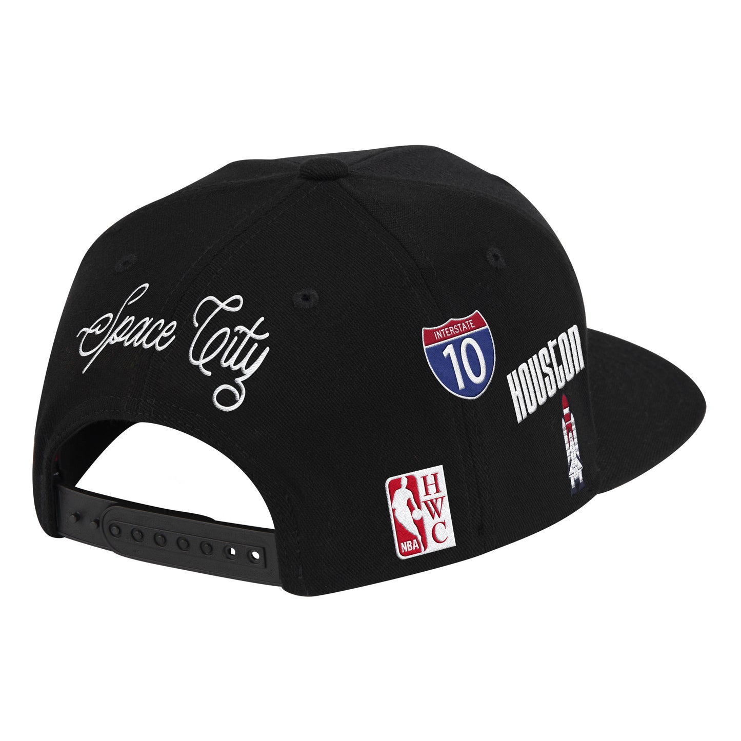 Houston Rockets Mitchell & Ness Hyper Local Snapback Hat - Black