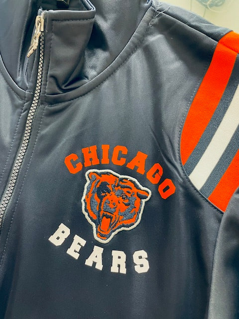 Chicago Bears Starter End Zone Track Jacket - Navy
