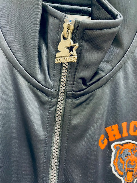 Chicago Bears Starter End Zone Track Jacket - Navy