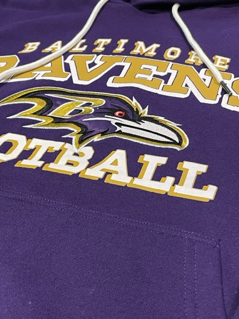 Baltimore Ravens Starter Hand Off Pull Over Hoodie - Purple