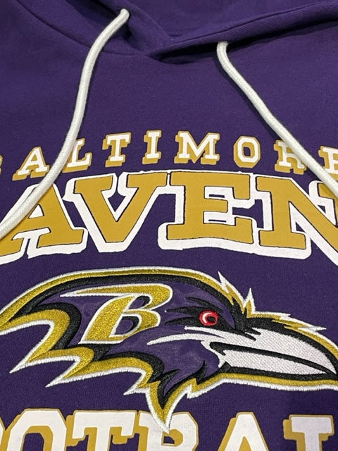 Baltimore Ravens Starter Hand Off Pull Over Hoodie - Purple