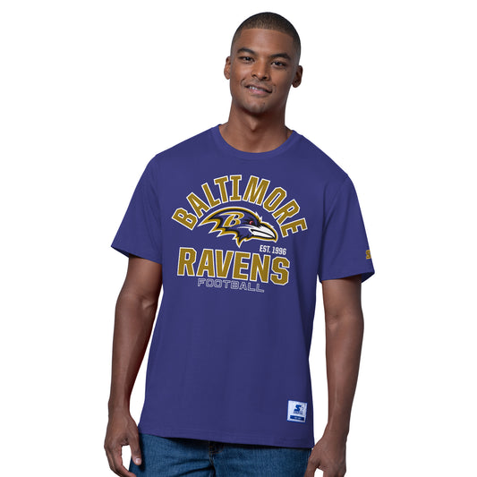 Balitmore Ravens Men's Starter Defender T-Shirt-Purple