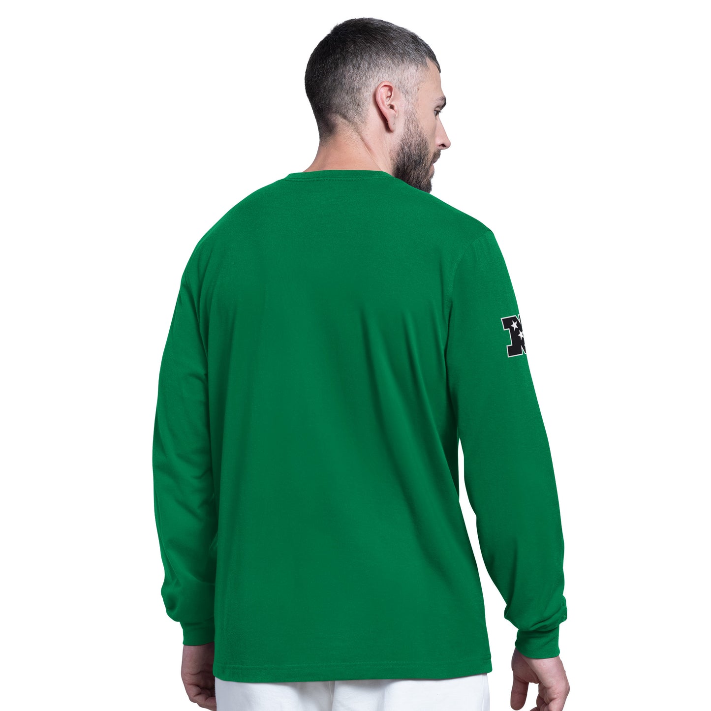 Philadelphia Eagles Men's Starter Goal Post Long Sleeve Shirt-Green