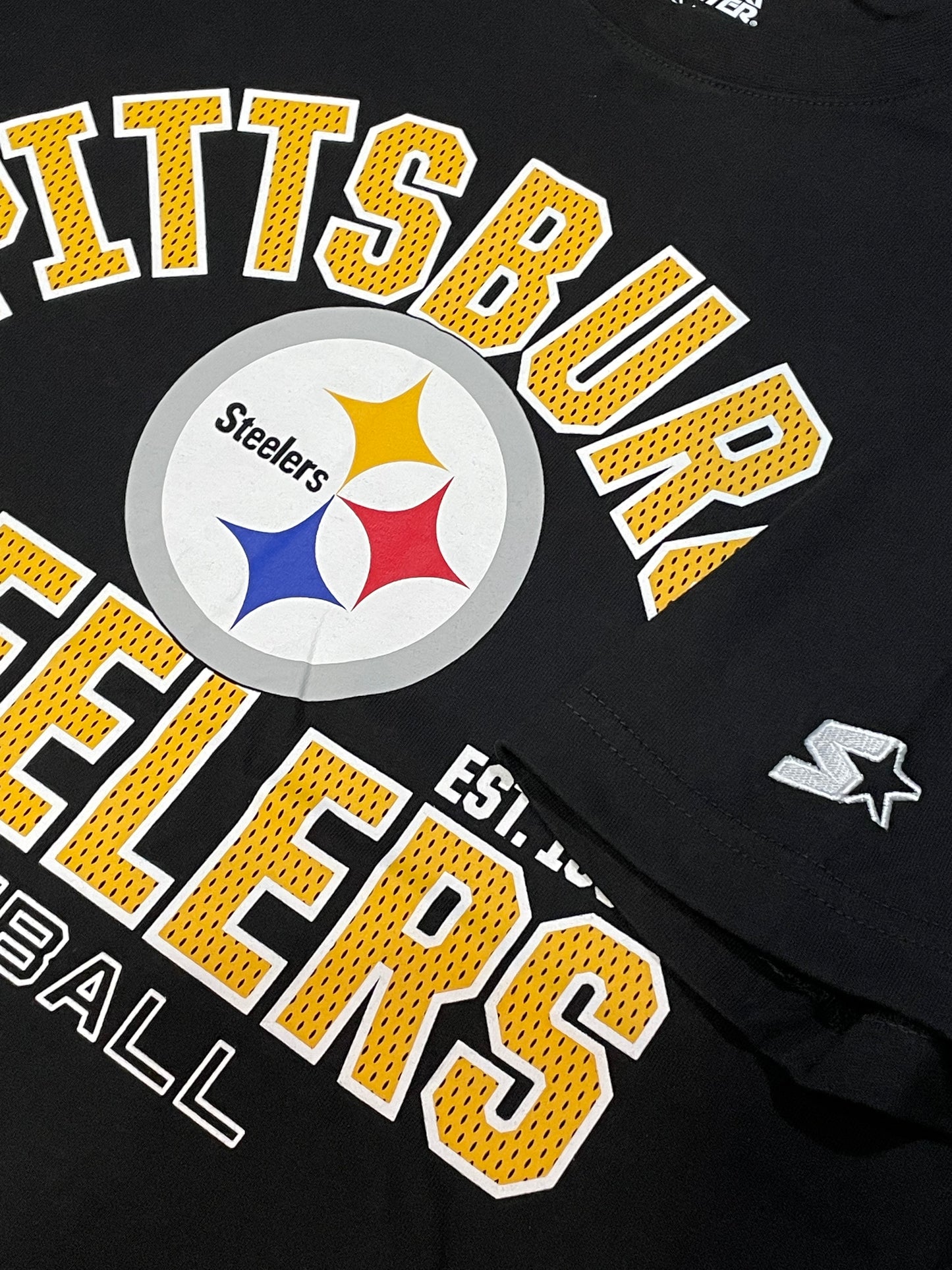 Pittsburgh Steelers Men's Starter Defender T-Shirt- Black