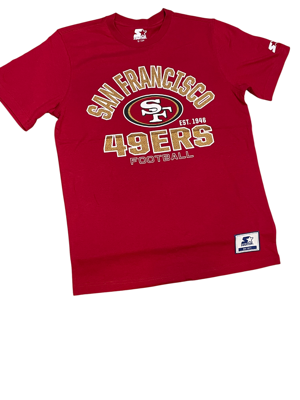 San Francisco 49ers Men's Starter Defender T-Shirt- Red