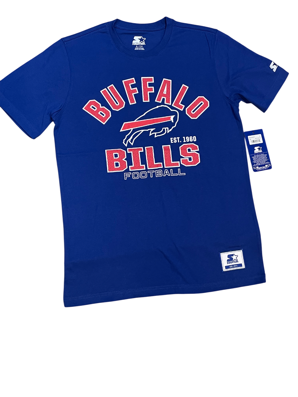 Buffalo Bills Men's Starter Defender T-Shirt- Blue