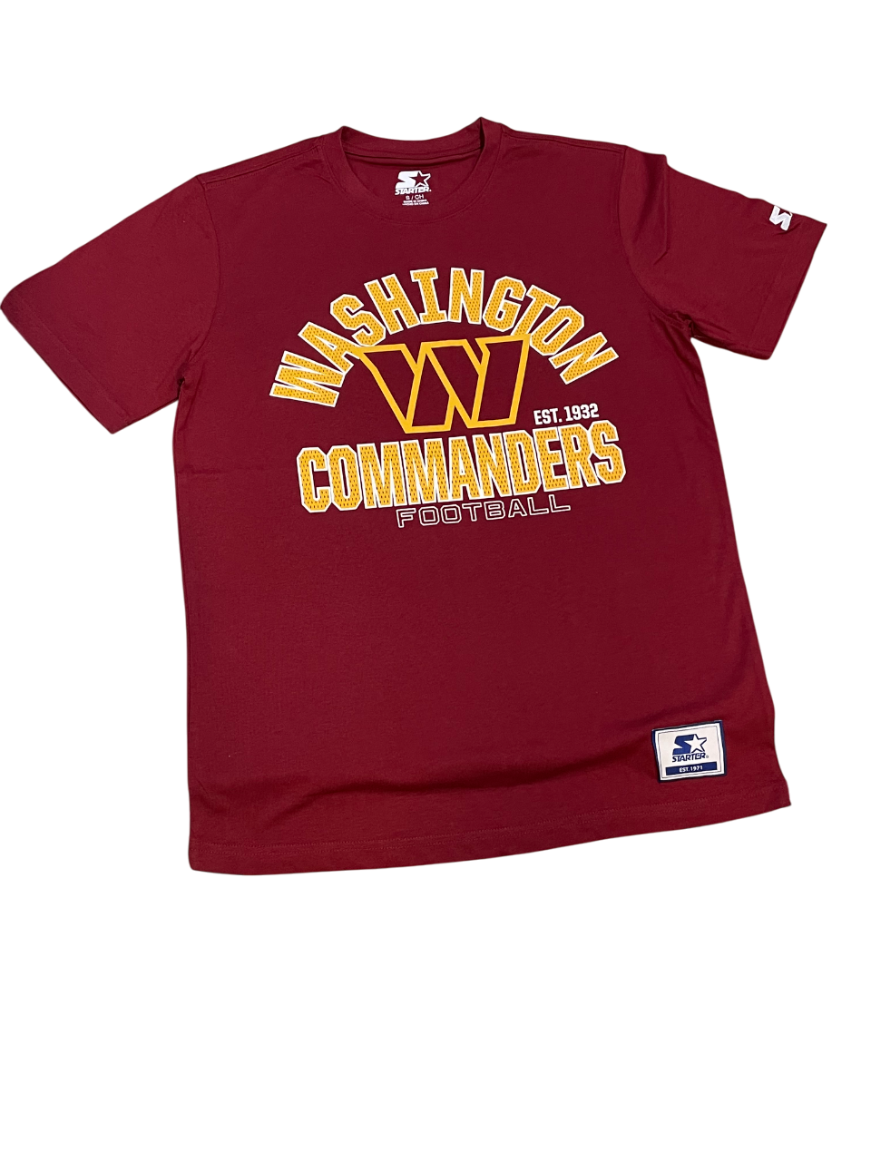 Washington Commanders Men's Starter Defender T-Shirt- Burgandy