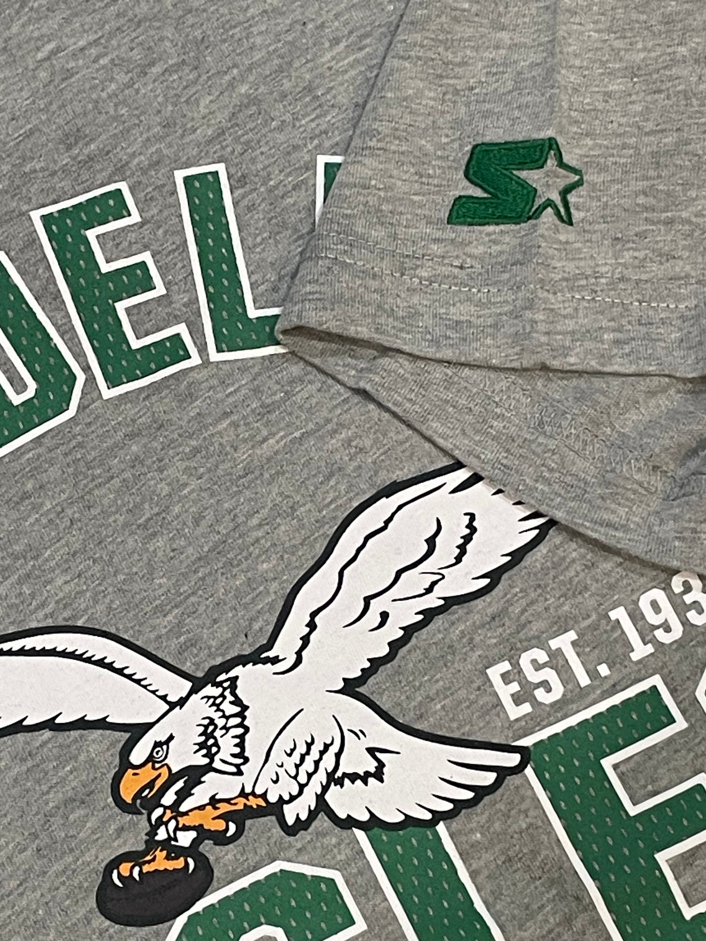 Philadelphia Eagles Starter Defender T-Shirt- Gray