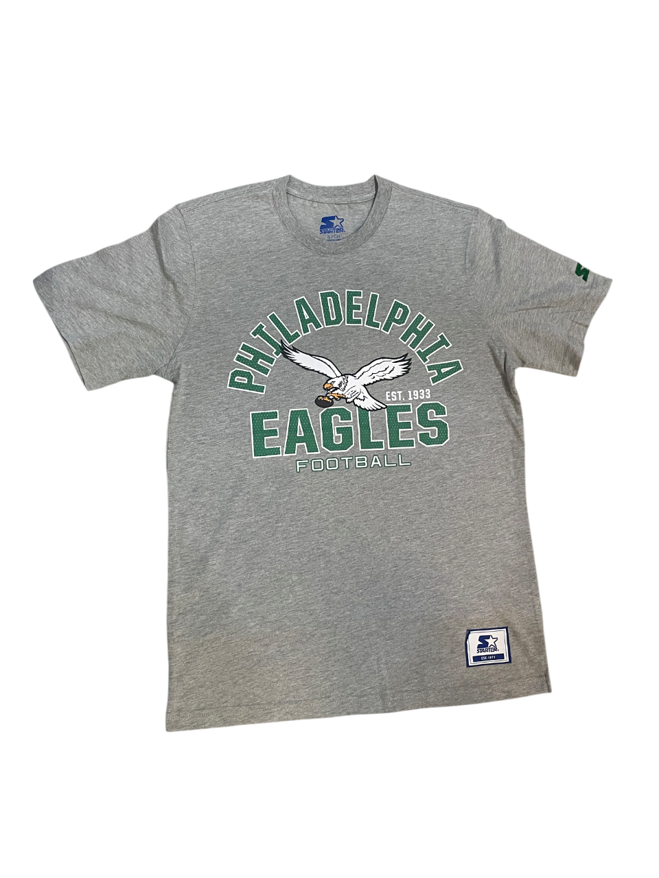 Philadelphia Eagles Starter Defender T-Shirt- Gray