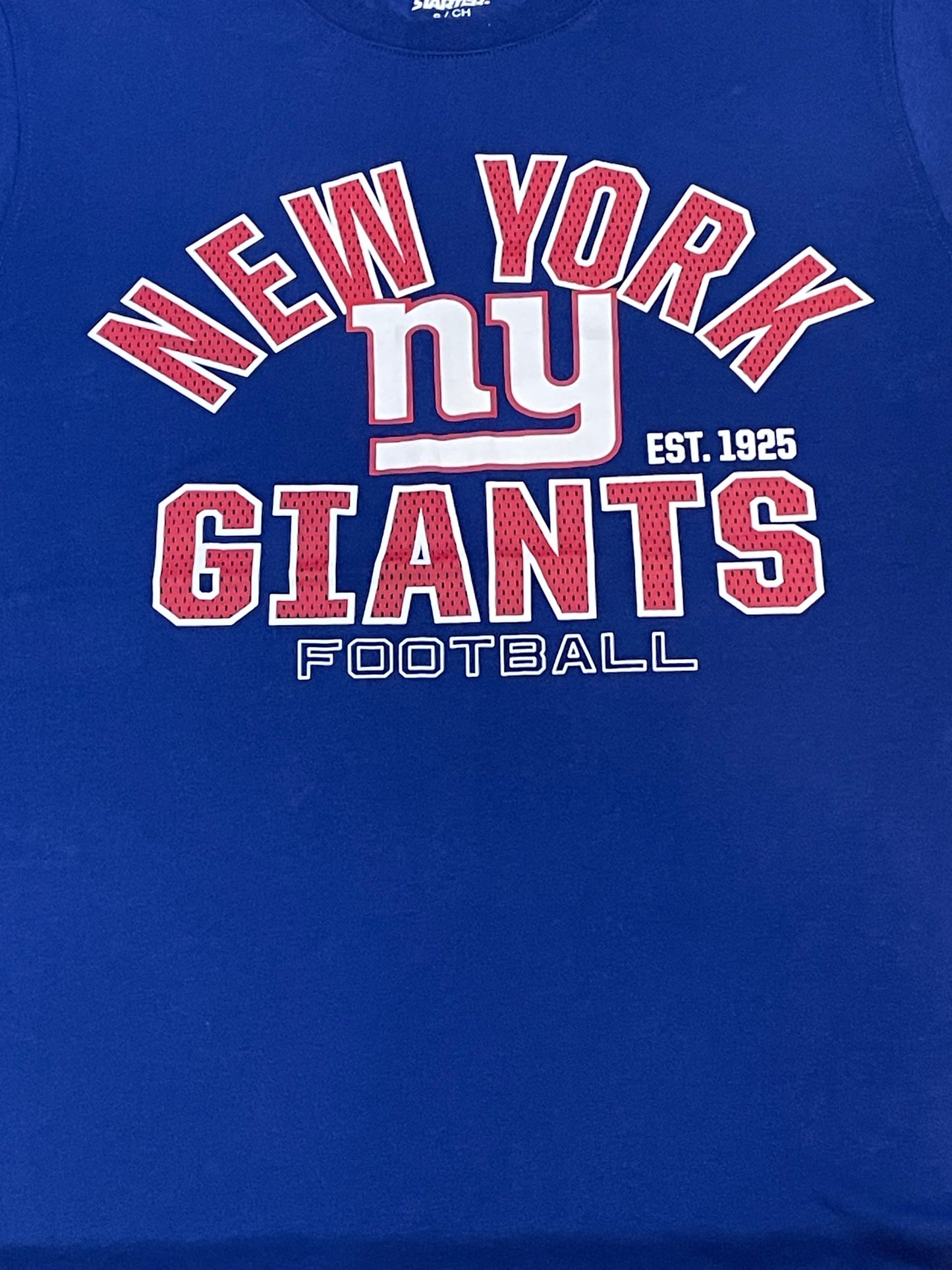 New York Giants Men's Starter Defender T-Shirt- Blue