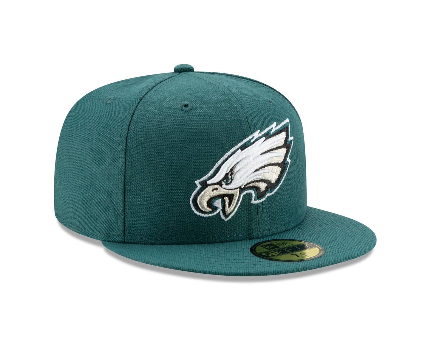 Philadelphia Eagles New Era Basic 59FIFTY Fitted Hat - Needle Green