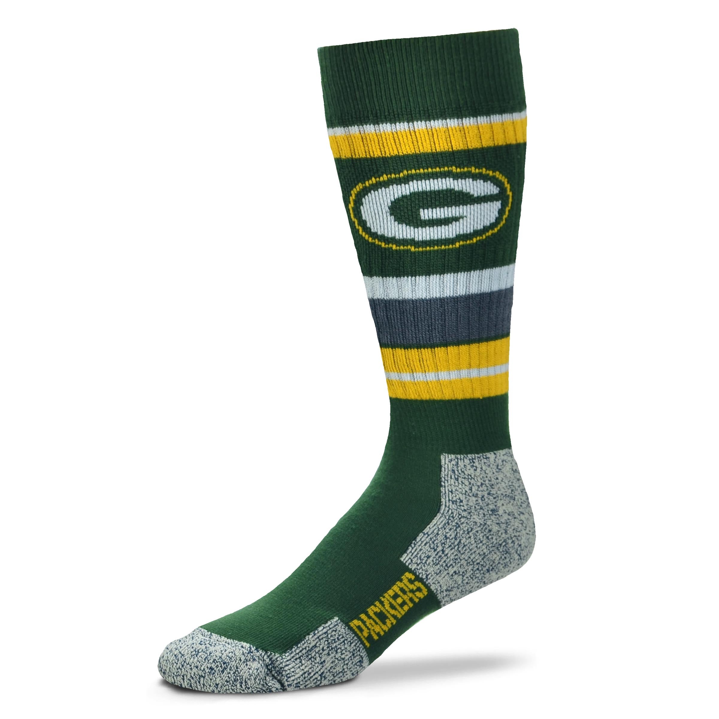 Green Bay Packers For Bare Feet Wild Stripe Socks – Casual Gear