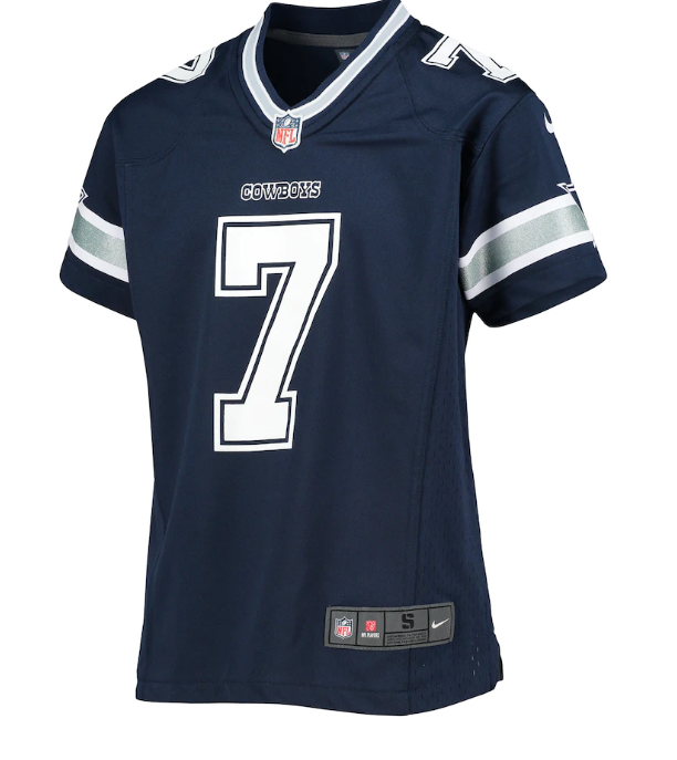 Dallas Cowboys Trevon Diggs #7 Nike Youth Navy Game Jersey - Blue