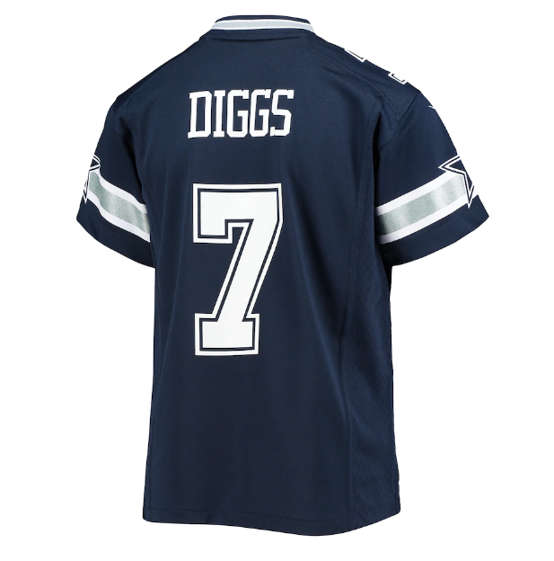 Dallas Cowboys Trevon Diggs #7 Nike Youth Navy Game Jersey - Blue