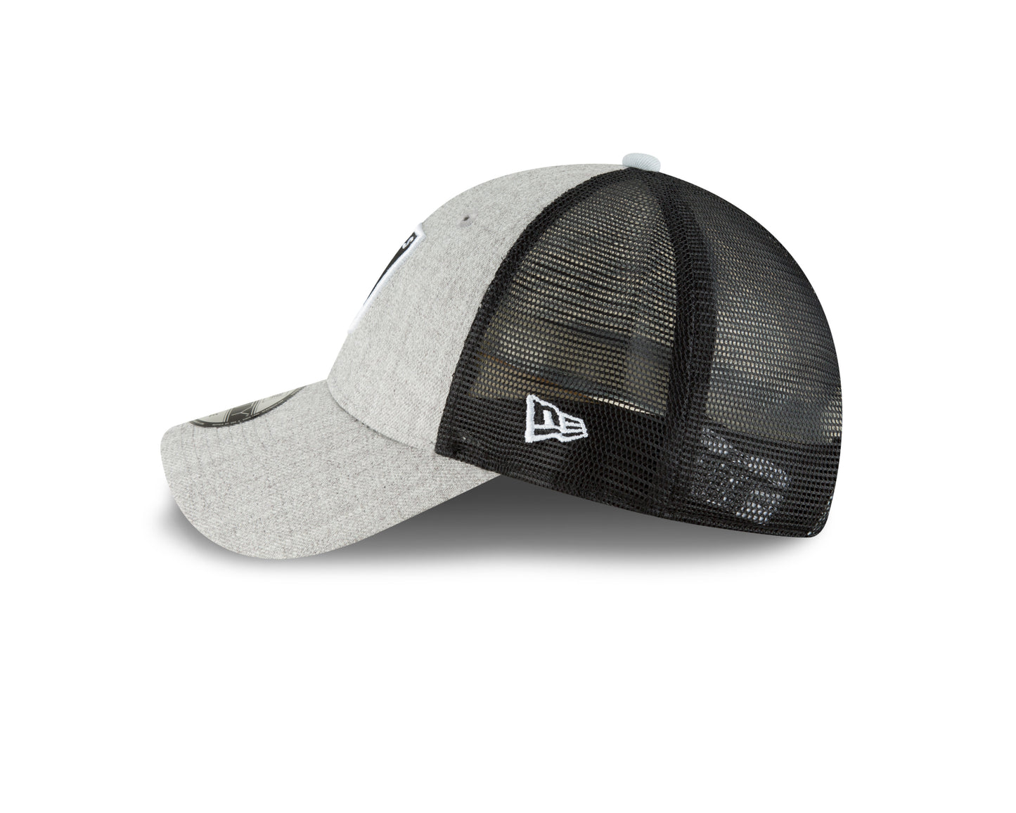 Las Vegas Raiders New Era Team Heathered Turn 9FORTY Adjustable Hat - Gray