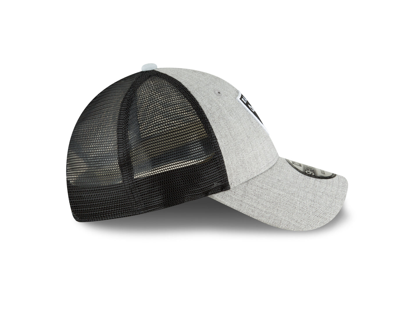 Las Vegas Raiders New Era Team Heathered Turn 9FORTY Adjustable Hat - Gray