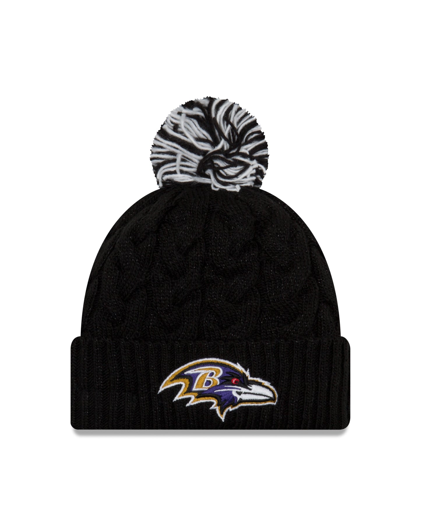 Baltimore Ravens New Era Cozy Cable Woman's Knit Hat