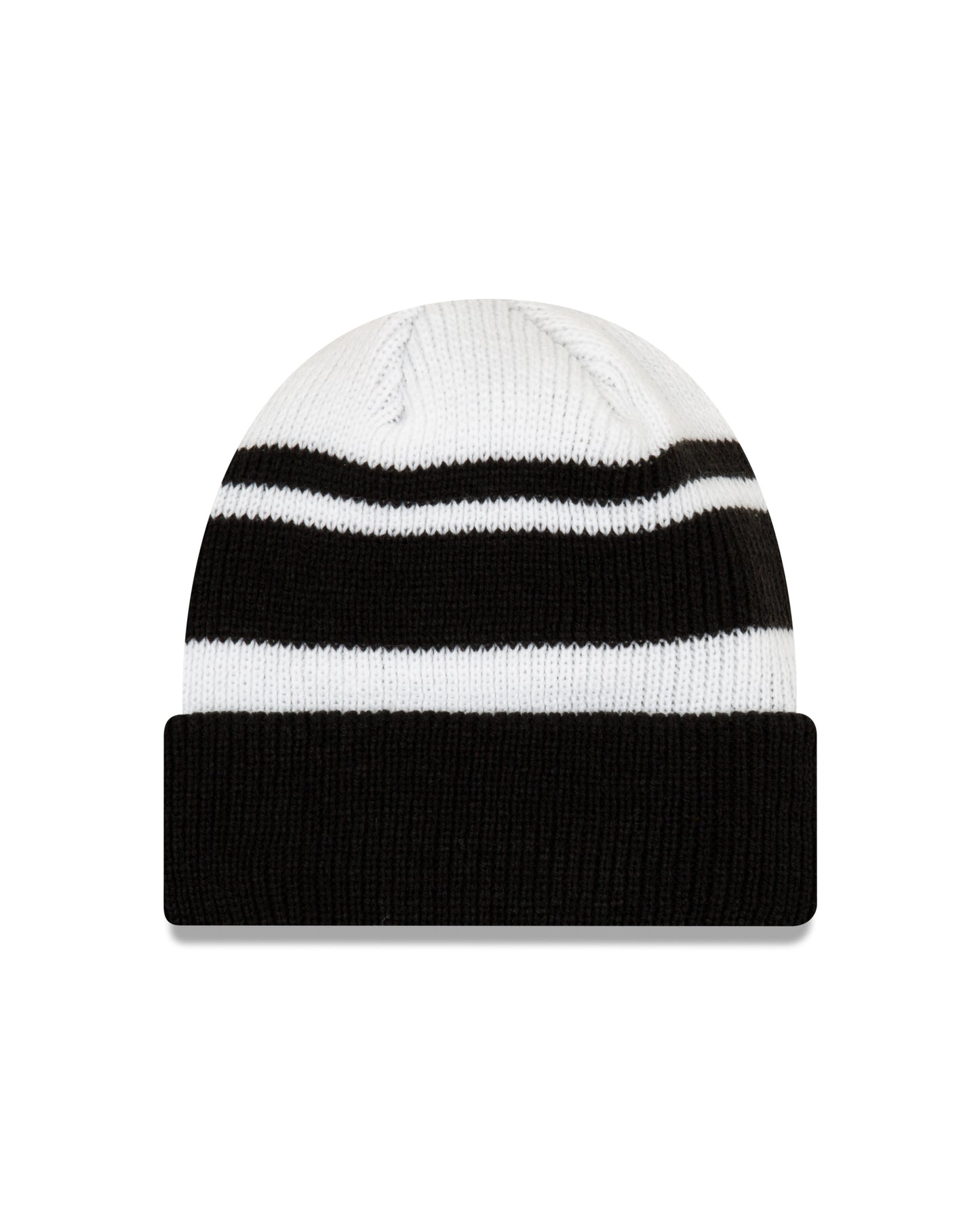 Las Vegas Raiders New Era Black/White Knit Cozy Cuffed Knit Hat