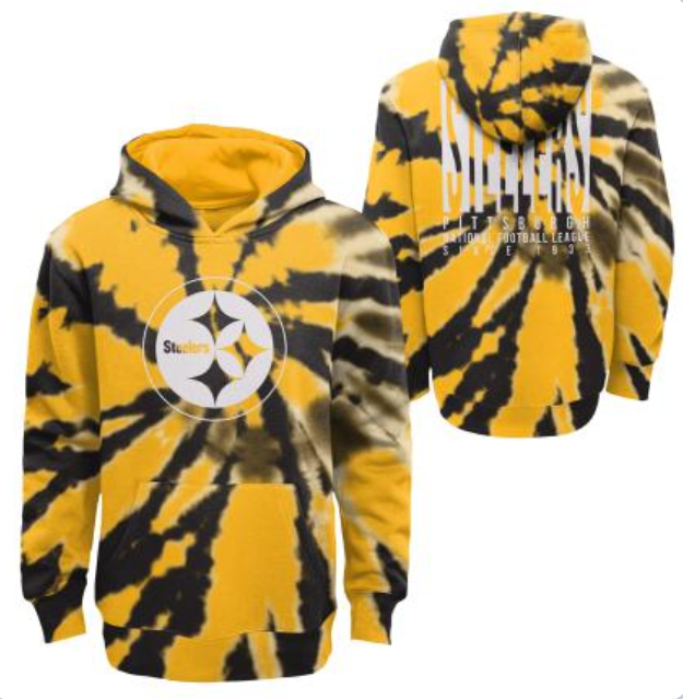 Pittsburgh Steelers Outerstuff Youth Tie-dye Hoody