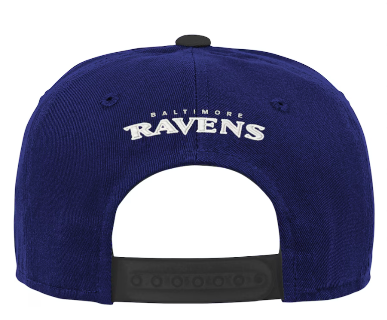 Baltimore Ravens Outerstuff Youth Team Pre-Curved Adjustable Hat - Purple