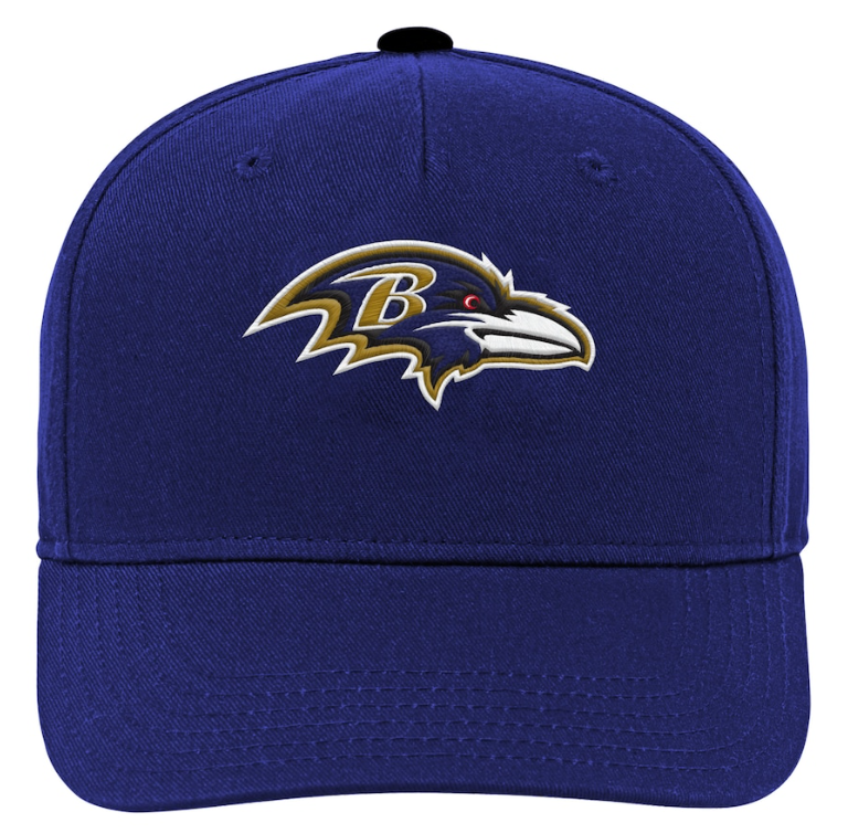 Baltimore Ravens Outerstuff Youth Team Pre-Curved Adjustable Hat - Purple