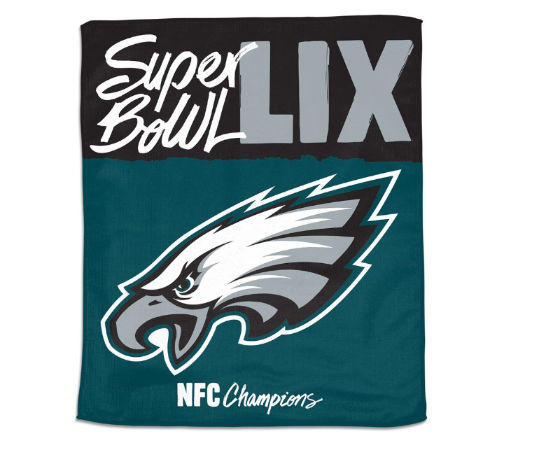Philadelpia Eagles Wincraft Super Bowl LIX NFC Champions 15 X 18 Rally Towel