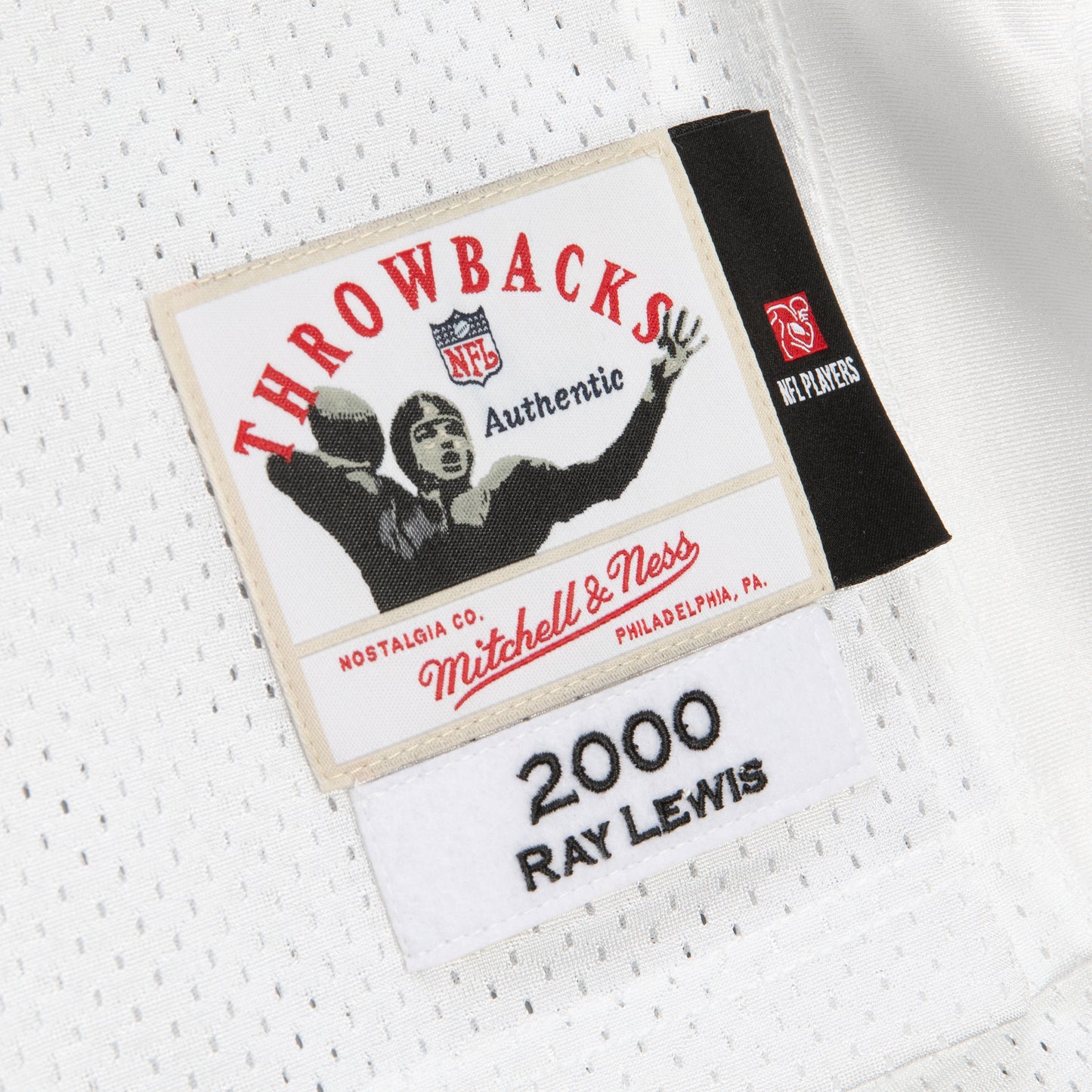 Baltimore Ravens Mitchell & Ness # 52 Ray Lewis Hall Of Fame Authentic White Jersey