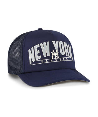 New York Yankees Backhaul '47 Brand Foam Front Trucker Mesh