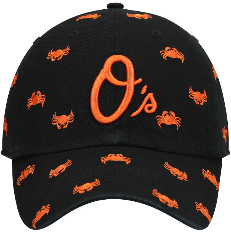 Baltimore Orioles '47 Black Confetti Women's Clean Up Adjustable Hat