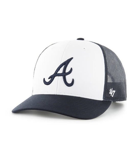 Atlanta Braves '47 Brand Mesh Freshman Trucker Snapback Hat
