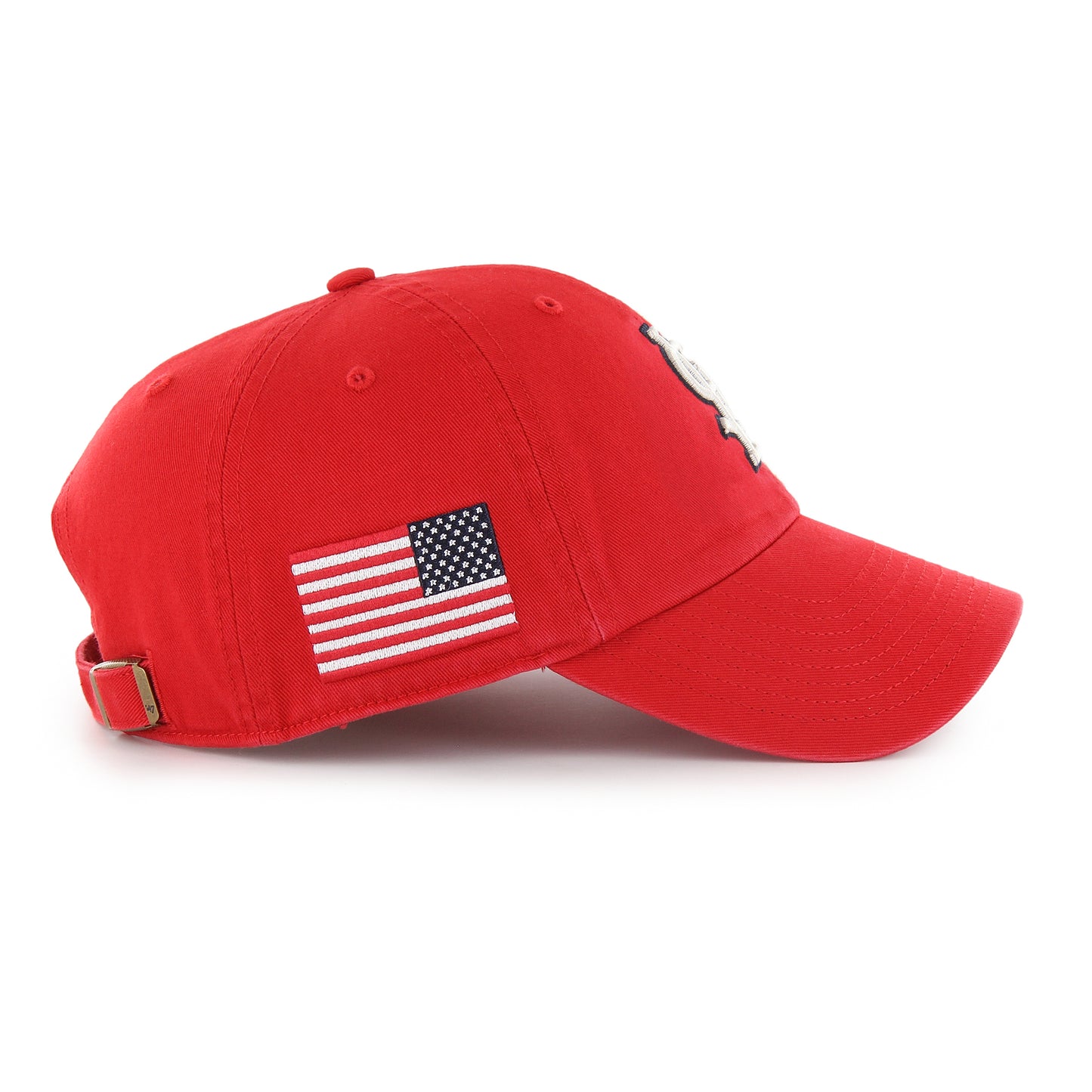 St. Louis Cardinals '47 Heritage American Flag Clean Up Adjustable Hat -Red
