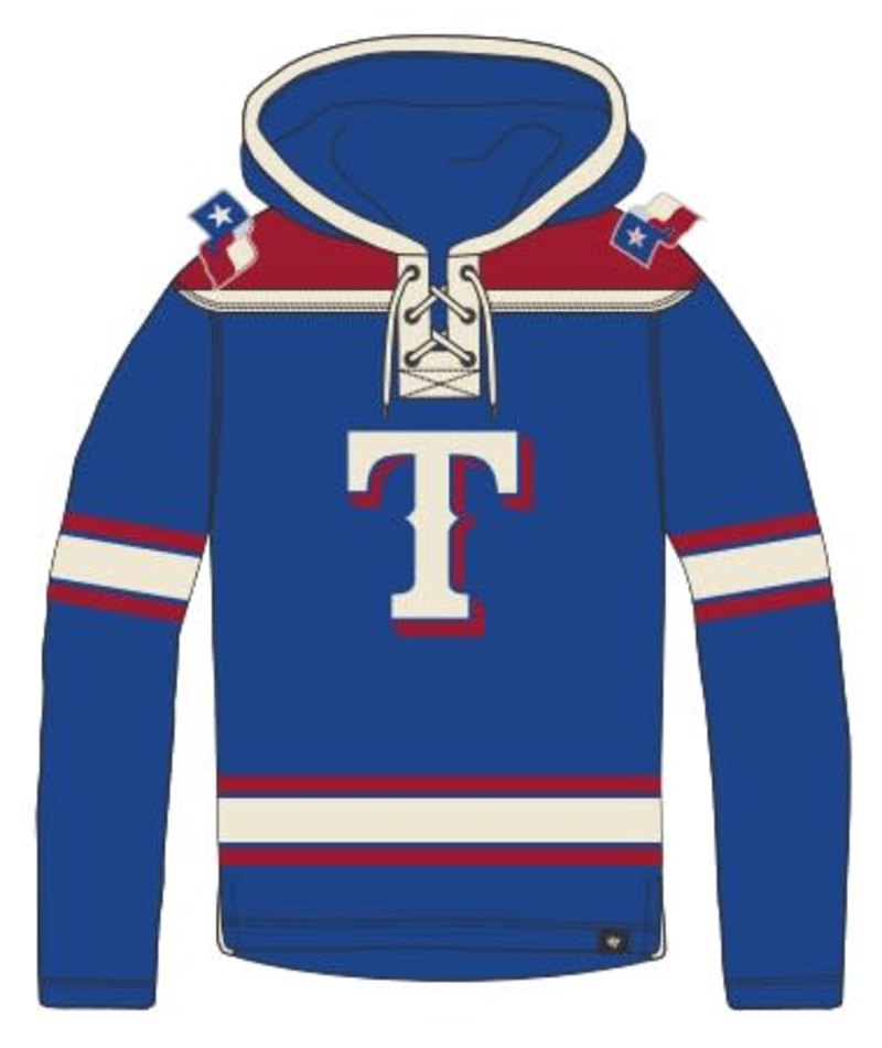 Texas Rangers '47 Brand Superior Lacer Blue Hoodie
