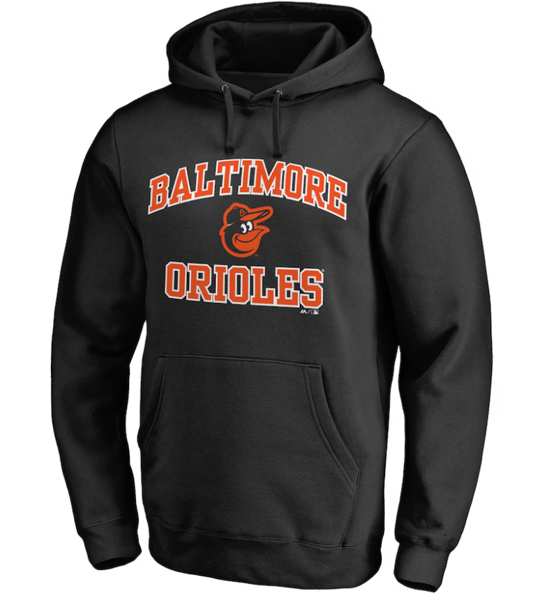 Baltimore Orioles Fanatics Charcoal Heart & Soul Pullover Hoodie