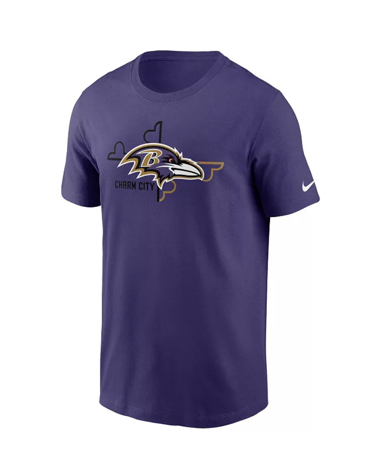 Baltimore Ravens Nike Purple Local Phrase Men's T-shirts