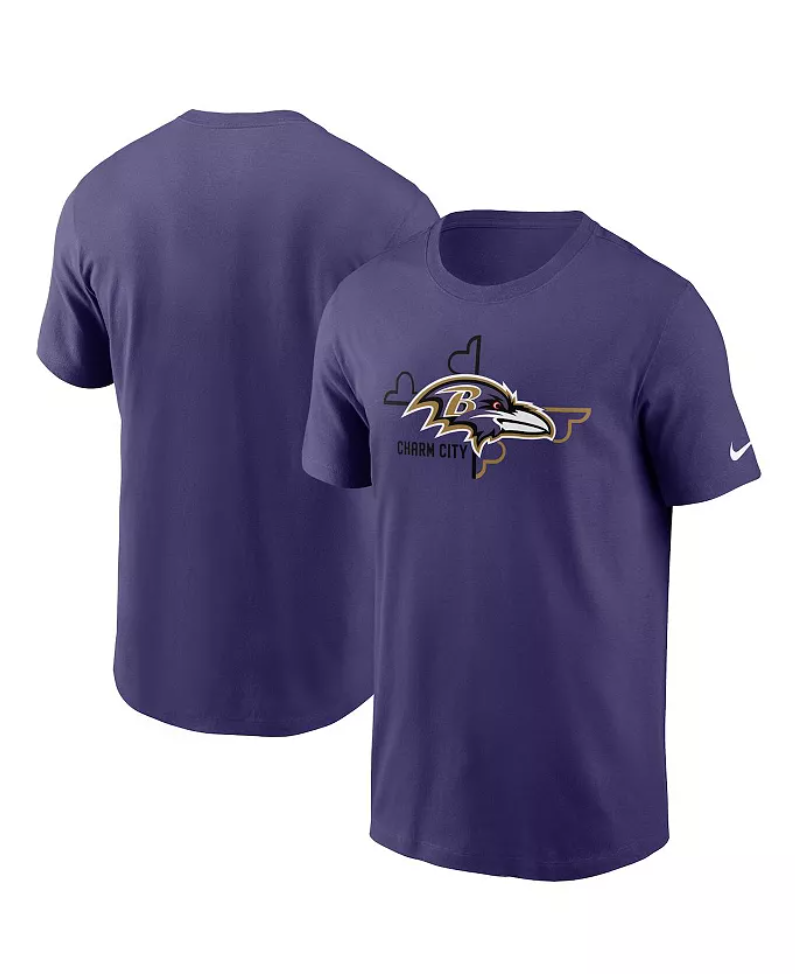 Baltimore Ravens Nike Purple Local Phrase Men's T-shirts