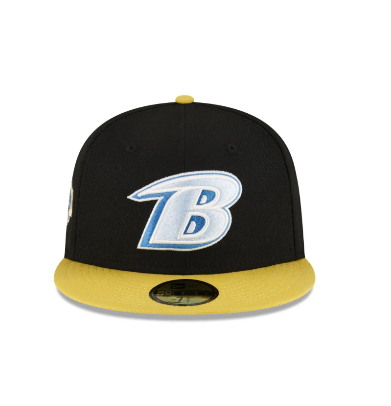 Baltimore Ravens New Era Chartreuse Visor 59FIFTY Fitted Hat