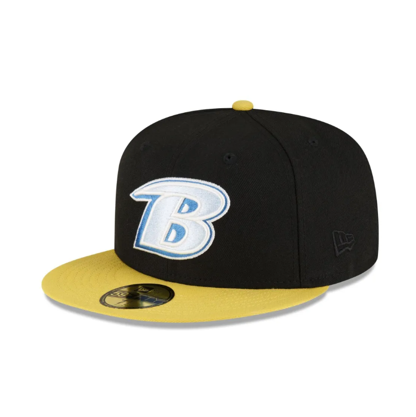Baltimore Ravens New Era Chartreuse Visor 59FIFTY Fitted Hat