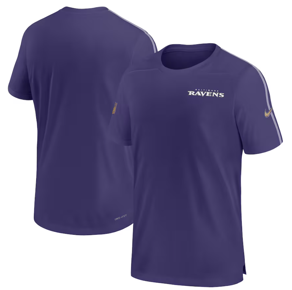 Baltimore Ravens Nike Sideline Coach UV Performance T-Shirt - Purple