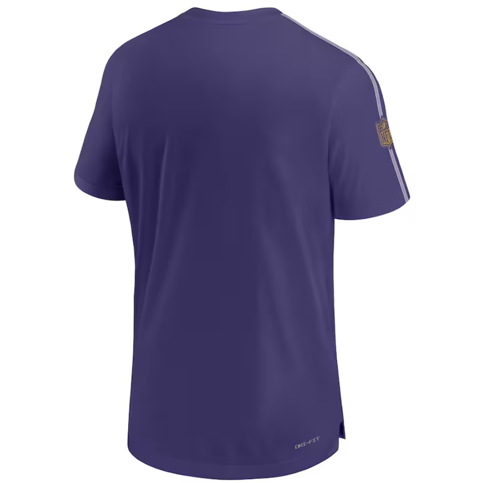 Baltimore Ravens Nike Sideline Coach UV Performance T-Shirt - Purple